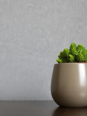 Elegant Floral Arrangement in Ribbed Blue Vase